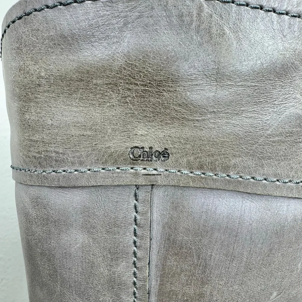 Chloé Contrast Stitch Heloise Knee Length Boots 37